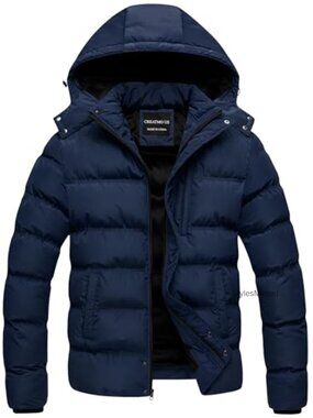 Men's Waterproof Puffer Jacket Warm Thicken Ski Coat Winter Parka